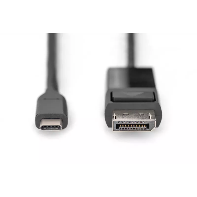 DIGITUS USB Type-C į DisplayPort dvikryptis kabelis 2 m, juodas, 8K 30Hz