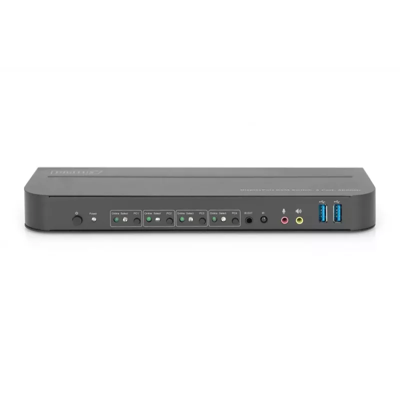 DIGITUS KVM jungiklis 4x1 DP DP/HDMI išvestis USB 4Kx2K 60Hz