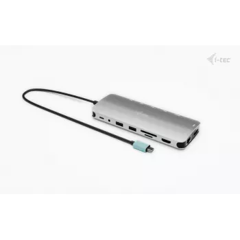 i-tec Metal USB-C Nano 3x Display Dock, 2x HDMI 1x USB-C vaizdo + Power Delivery 140 W