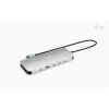 i-tec Metal USB-C Nano 3x Display Dock, 2x HDMI 1x USB-C vaizdo išvestis su Power Delivery 140 W + Universalus 140 W įkroviklis