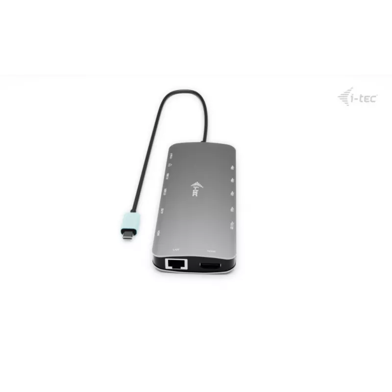 i-tec Metal USB-C Nano 3x Display Dock, 2x HDMI 1x USB-C vaizdo išvestis su Power Delivery 140 W + Universalus 140 W įkroviklis