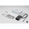 i-tec Metal USB-C Nano 3x Display Dock, 2x HDMI 1x USB-C vaizdo išvestis su Power Delivery 140 W + Universalus 140 W įkroviklis
