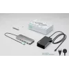 i-tec Metal USB-C Nano 3x Display Dock, 2x HDMI 1x USB-C vaizdo išvestis su Power Delivery 140 W + Universalus 140 W įkroviklis