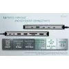 i-tec Metal USB-C Nano 3x Display Dock, 2x HDMI 1x USB-C vaizdo išvestis su Power Delivery 140 W + Universalus 140 W įkroviklis