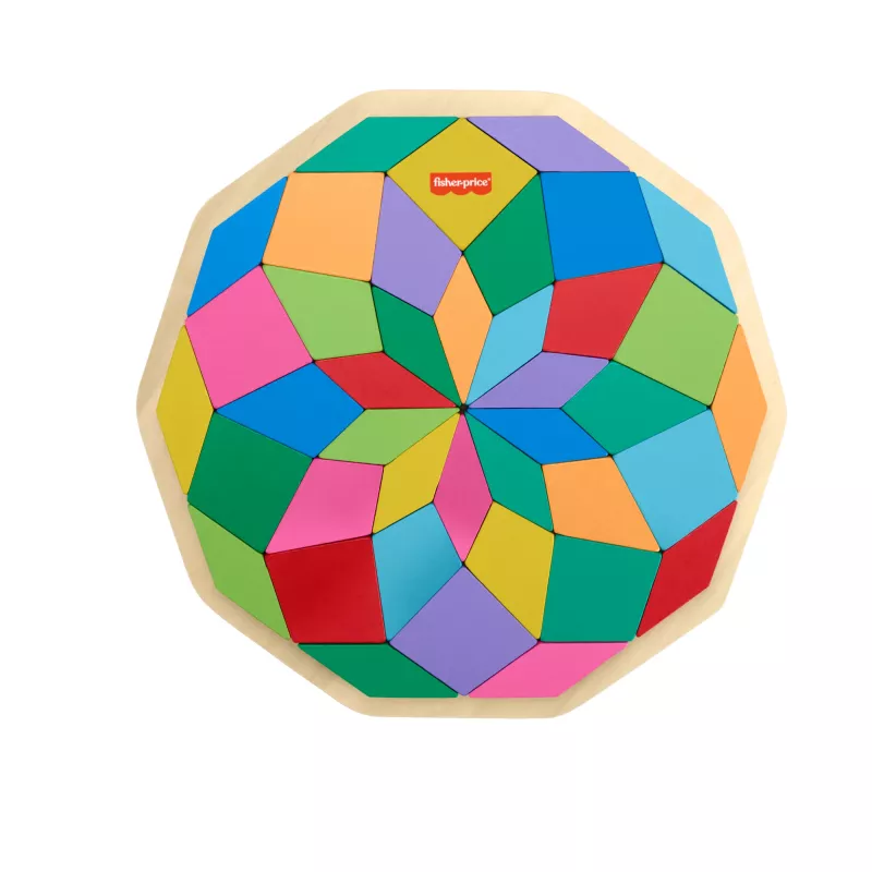 Medinis mandalinis galvosūkis Fisher-Price HXT94, 40 detalių