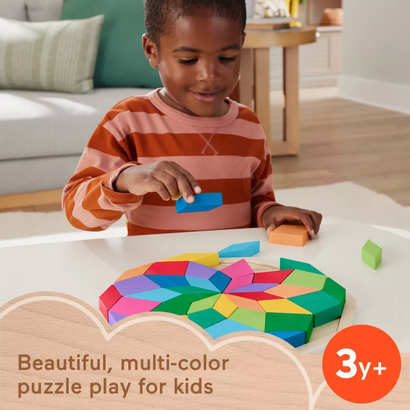 Medinis mandalinis galvosūkis Fisher-Price HXT94, 40 detalių