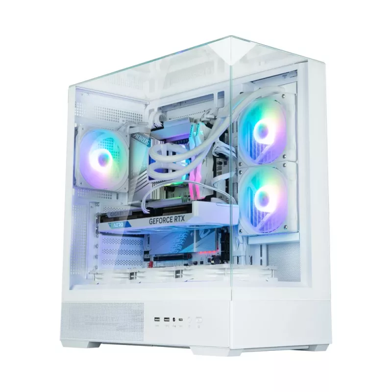 PC korpusas Zalman P40 Prism White Midi Tower