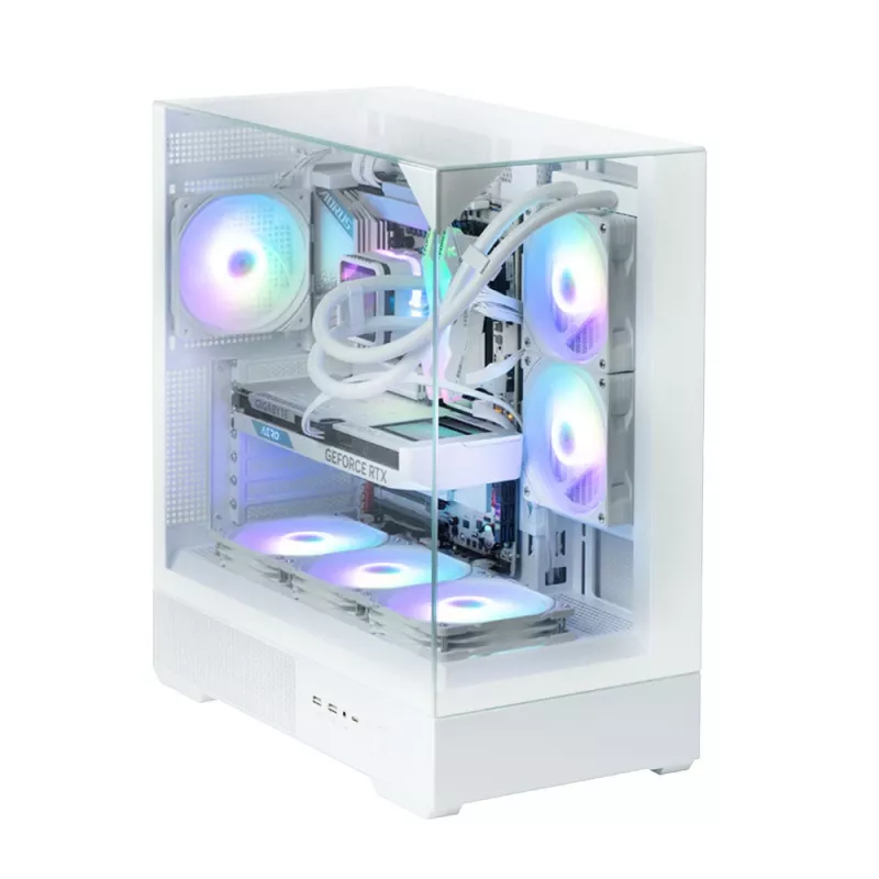 PC korpusas Zalman P40 Prism White Midi Tower