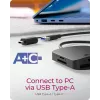 ICY BOX IB-CR302-CU3 kortelių skaitytuvas USB 3.2 Gen 1 (3.1 Gen 1) Type-A Juodas