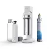 Sodos aparatas BRITA Carbonator 1046730 Baltas – kompaktiškas gazuoto vandens gamintojas su 2 buteliais (231×126×443 mm)