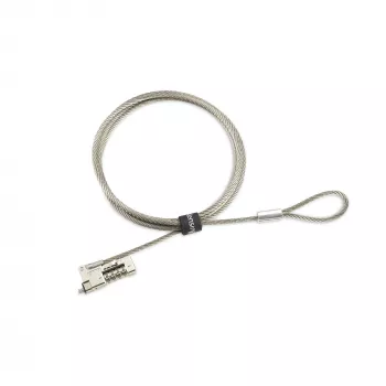 Kensington Slim NanoSaver 2.0 EQ derinimo spyna nešiojamam kompiuteriui, 1,8 m, Kensington, derinimo spyna, nerūdijantis plienas, cinkuotas plienas, sidabrinė