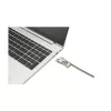 Kensington Slim NanoSaver 2.0 EQ derinimo spyna nešiojamam kompiuteriui, 1,8 m, Kensington, derinimo spyna, nerūdijantis plienas, cinkuotas plienas, sidabrinė