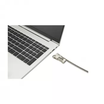 Kensington Slim NanoSaver 2.0 EQ derinimo spyna nešiojamam kompiuteriui, 1,8 m, Kensington, derinimo spyna, nerūdijantis plienas, cinkuotas plienas, sidabrinė
