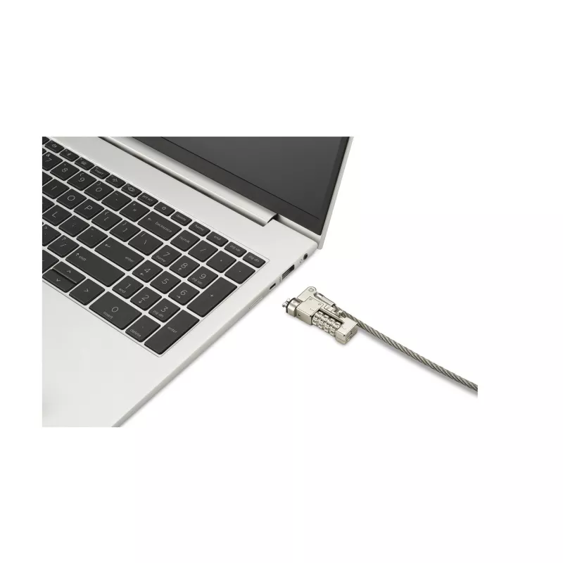 Kensington Slim NanoSaver 2.0 EQ derinimo spyna nešiojamam kompiuteriui, 1,8 m, Kensington, derinimo spyna, nerūdijantis plienas, cinkuotas plienas, sidabrinė