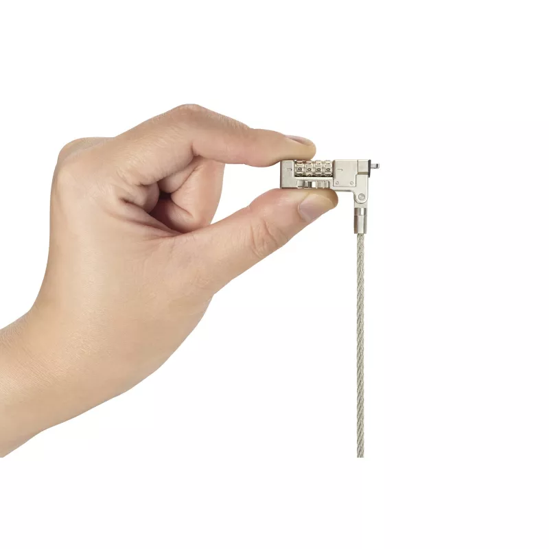Kensington Slim NanoSaver 2.0 EQ derinimo spyna nešiojamam kompiuteriui, 1,8 m, Kensington, derinimo spyna, nerūdijantis plienas, cinkuotas plienas, sidabrinė