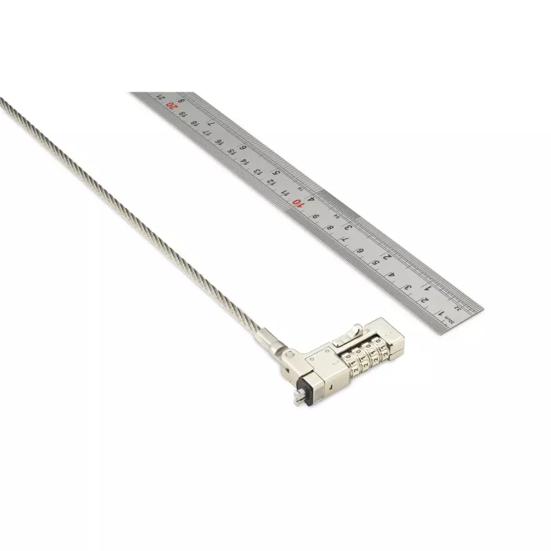Kensington Slim NanoSaver 2.0 EQ derinimo spyna nešiojamam kompiuteriui, 1,8 m, Kensington, derinimo spyna, nerūdijantis plienas, cinkuotas plienas, sidabrinė