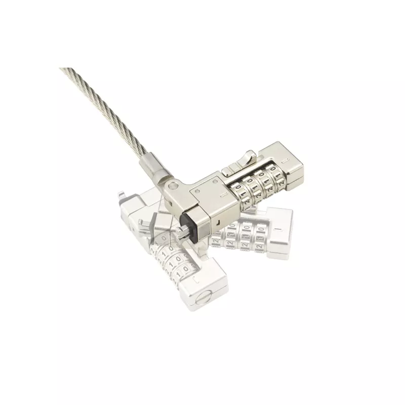 Kensington Slim NanoSaver 2.0 EQ derinimo spyna nešiojamam kompiuteriui, 1,8 m, Kensington, derinimo spyna, nerūdijantis plienas, cinkuotas plienas, sidabrinė
