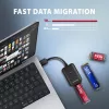 AXAGON ADM2-AM korpusas M.2 NVMe/SATA SSD USB-A 10Gbps, juodas