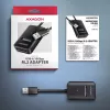 AXAGON ADM2-AM korpusas M.2 NVMe/SATA SSD USB-A 10Gbps, juodas
