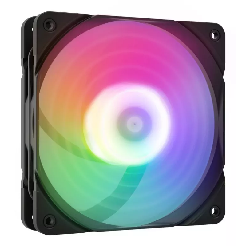 Ventiliatorius ZALMAN ZM-AF 120R ARGB JUODAS 120mm su ARGB apšvietimu