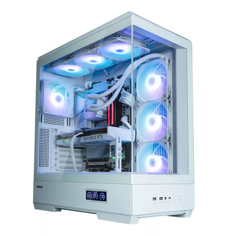 PC korpusas Zalman P50 DS White Midi Tower