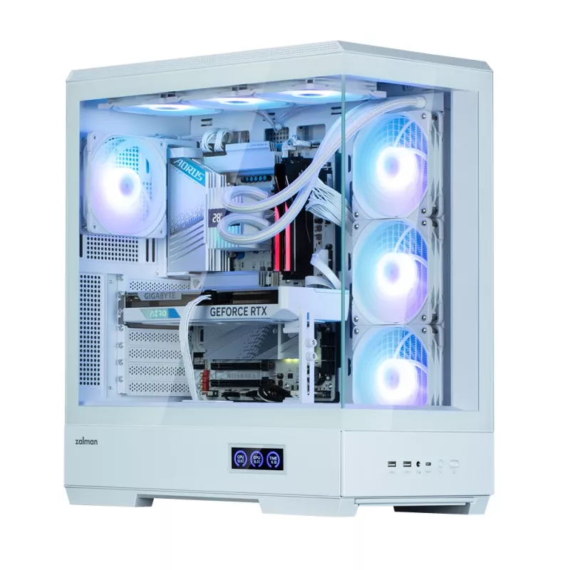 PC korpusas Zalman P50 DS White Midi Tower
