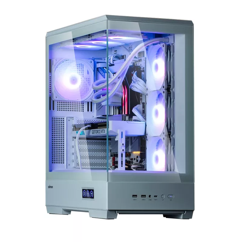 PC korpusas Zalman P50 DS White Midi Tower