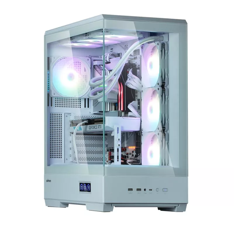 PC korpusas Zalman P50 DS White Midi Tower