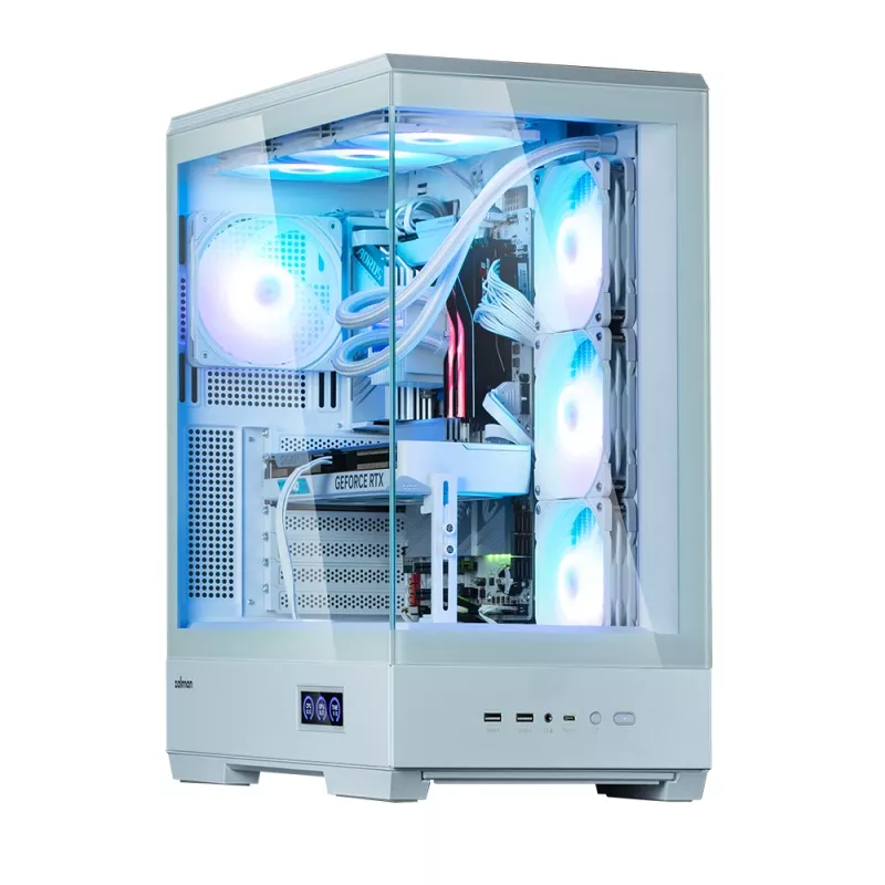 PC korpusas Zalman P50 DS White Midi Tower