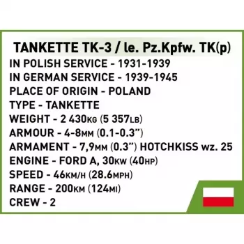Cobi Blokai Tanketė TK-3 konstravimo rinkinys – 323 detalės