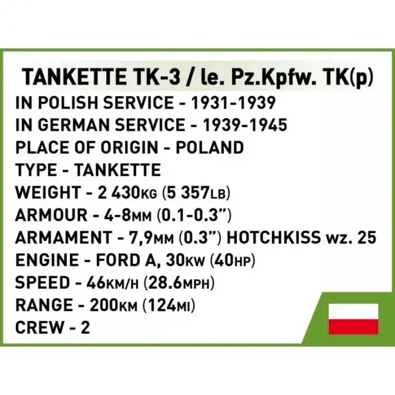 Cobi Blokai Tanketė TK-3 konstravimo rinkinys – 323 detalės