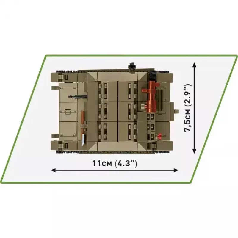 Cobi Blokai Tanketė TK-3 konstravimo rinkinys – 323 detalės