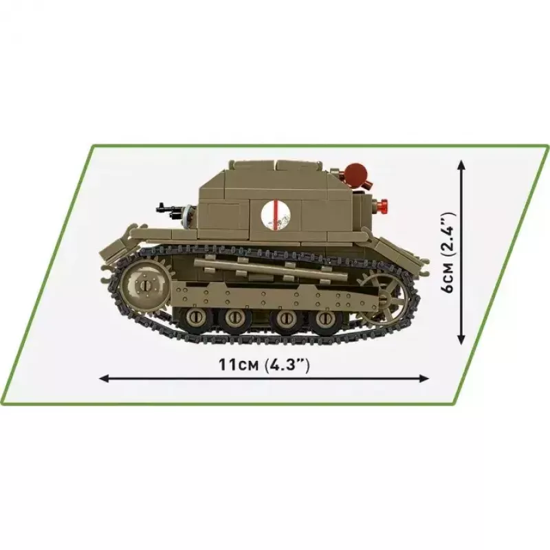 Cobi Blokai Tanketė TK-3 konstravimo rinkinys – 323 detalės
