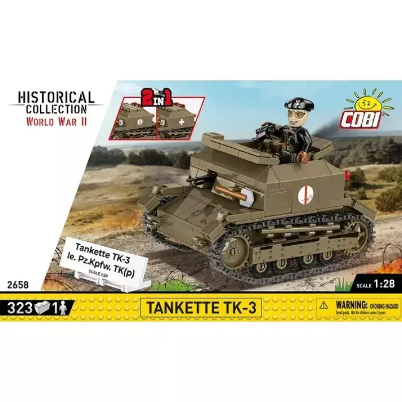 Cobi Blokai Tanketė TK-3 konstravimo rinkinys – 323 detalės