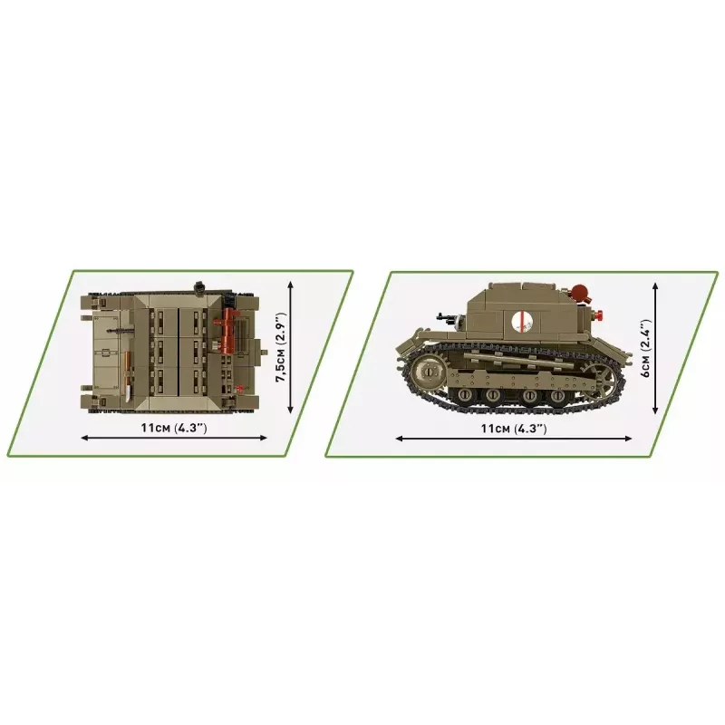 Cobi Blokai Tanketė TK-3 konstravimo rinkinys – 323 detalės