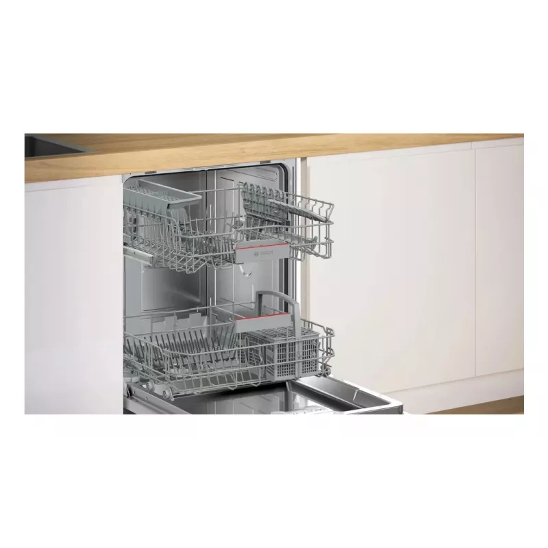 Įmontuojama indaplovė Bosch SMV4ETX08E — 13 komplektų, 44 dB, pilno dydžio 60 cm, energijos klasė B