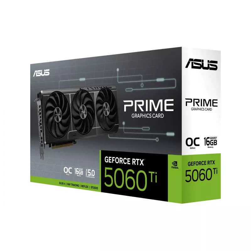 ASUS Prime GeForce RTX 5060 Ti 16 GB GDDR7 vaizdo plokštė
