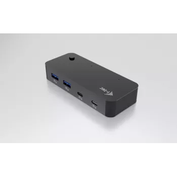 i-tec Universal KVM HUB 2x USB-C 2x USB-A 3.0 5000 Mbit/s Juodas