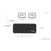 i-tec Universal KVM HUB 2x USB-C 2x USB-A 3.0 5000 Mbit/s Juodas