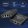 Eterneto skirstytuvas QOLTEC 52294 1x3 RJ45 su USB-C maitinimo įvadu