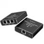 Eterneto skirstytuvas QOLTEC 52294 1x3 RJ45 su USB-C maitinimo įvadu