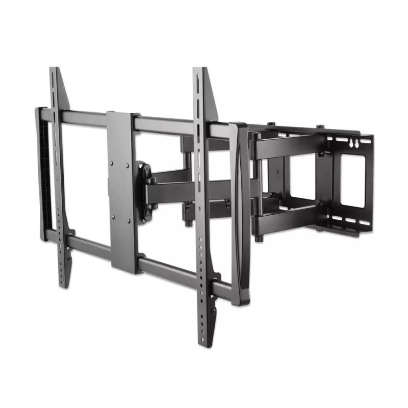 Manhattan TV laikiklis sieninis (Full Motion), ekranams nuo 37 inch iki 100 inch, VESA 200x200–900x600 mm, max 80 kg, juodas