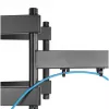 Manhattan TV laikiklis sieninis (Full Motion), ekranams nuo 37 inch iki 100 inch, VESA 200x200–900x600 mm, max 80 kg, juodas