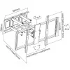 Manhattan TV laikiklis sieninis (Full Motion), ekranams nuo 37 inch iki 100 inch, VESA 200x200–900x600 mm, max 80 kg, juodas