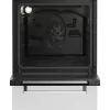 Laisvai pastatoma dujinė-elektrinė viryklė BEKO FSE52323DWD, 4 degiklių kaitlentė, 60 cm, 55 L orkaitė, energijos klasė A