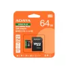 MicroSDXC atminties kortelė ADATA Speed Plus 64GB UHS Class 3 UD64GUI3V30A2SP-RA1