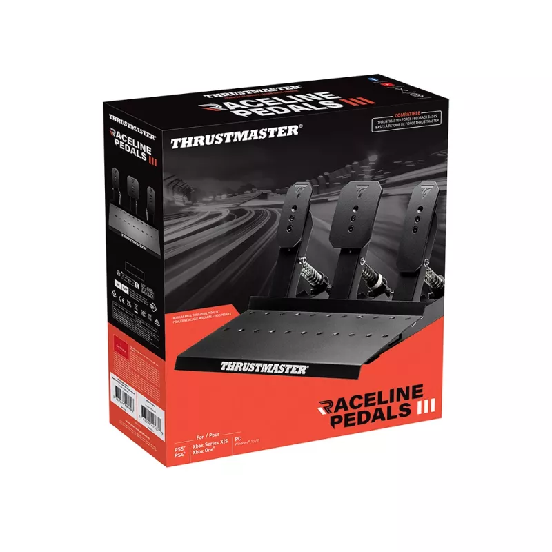 Thrustmaster Raceline Pedals III juodi, skirta PC, PlayStation 4, PlayStation 5, Xbox One, Xbox Series S, Xbox Series X