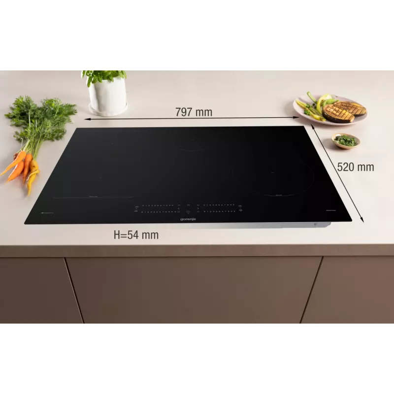 Gorenje GI8432BSCWF Indukcinė kaitlentė, juoda, įmontuojama, 60 cm