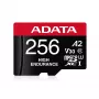 MicroSDXC atminties kortelė ADATA 256 GB AUSDX256GUI3V30SHA2-RA1 UHS-I Class 10 V30 (skaitymas 100 MB/s, rašymas 80 MB/s) su SD adapteriu