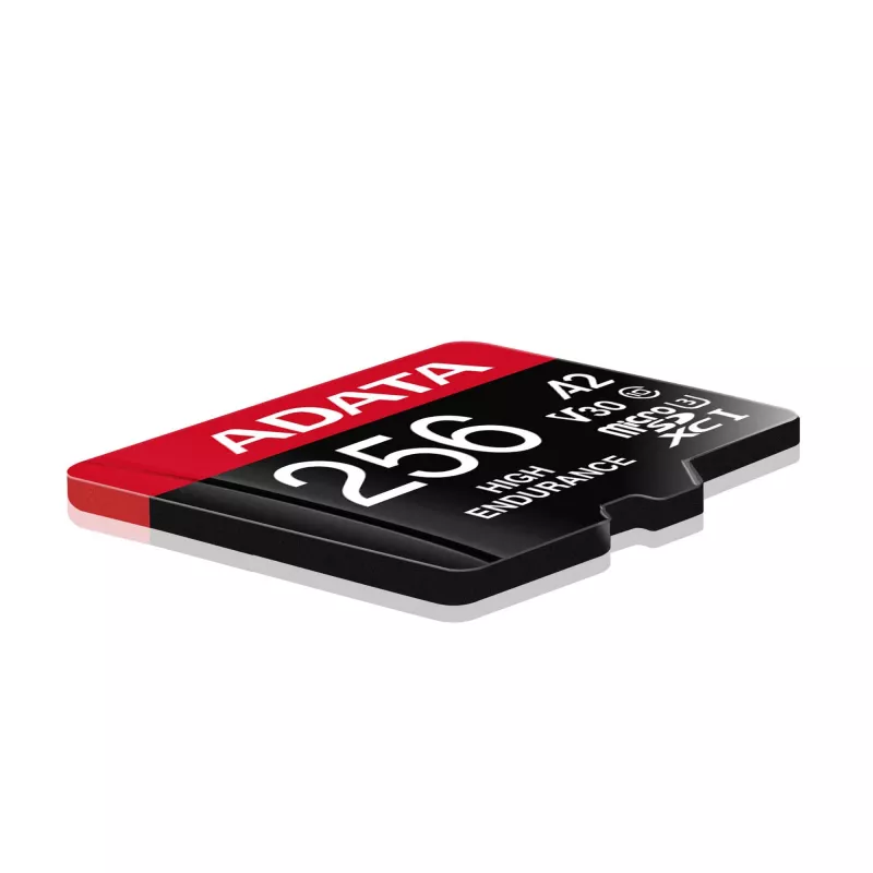 MicroSDXC atminties kortelė ADATA 256 GB AUSDX256GUI3V30SHA2-RA1 UHS-I Class 10 V30 (skaitymas 100 MB/s, rašymas 80 MB/s) su SD adapteriu